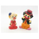 Vintage Chalkware Bobble Head & Ceramic Clown Bank