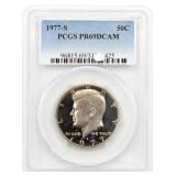 1977-S PCGS PR69 DCAM Kennedy Half Dollar Coin