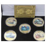 Pearl Harbor 5-Piece Commemorative Challenge Coins