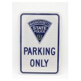 State of MASSACHUSETTS POLICE Reflective Sign