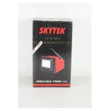 SKYTEC Portable Black & White Television w/ Box