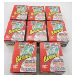 (X8) 1991 TOPPS MLB Trading Card Boxes FULL
