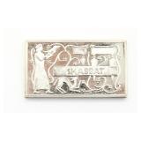 2.25 OZ Sterling Silver SHABBAT Ingot