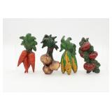Vintage MCM Ceramic Vegetable Wall Decor Set