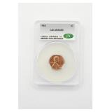 1963 CAC MS 64 RD Lincoln Cent