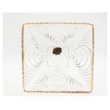 Vintage 22KT Hazel Atlas Glass Co Nut Dish