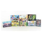 VIntage 1980's & 90's Cartoon Puzzles with Boxes