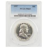 19578 PCGS PR65 Silver Franklin Half Dollar