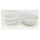 Vintage Stoneware Crock & Gibson Mixing Bowls