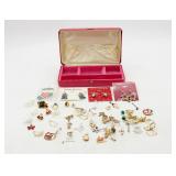 Vintage Christams Costume Jewlery Lot