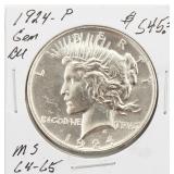 1924-P BU Silver Peace Dollar Coin
