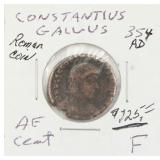 Constantius Gallus Roman Coin 354 AD