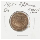 1865 2 Cent Piece BU