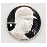 1 OZ .999 Fine Silver Cal Ripken Jr. MLB Round