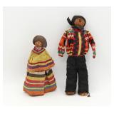 (2) Antique Native American Seminole Dolls