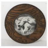 Antique Herring 'Pharaohs Horses' in Ornate Frame