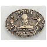 1997 Cheyenne Gunslingers Bat Masterson Buckle