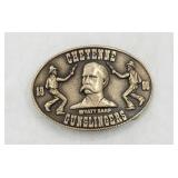 1996 Wyatt Earp Cheyenne Gunslingers Belt Buckle