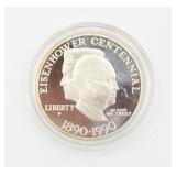 1890-9190 Eisenhower Centennial Silver Dollar