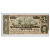 1864 Confederate States Richmond $20 Note