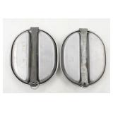 (2) 1944-45 WW2 US E.A. Co. Mess Kits