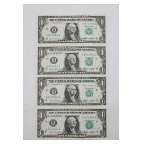 Rare 1995 Uncut $1 Federal Reserve Notes Sheet