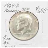 1964 BU Silver Kennedy Half Dollar Coin