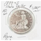 1877-S Silver Trade Dollar RARE Date