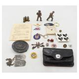Vintage Military Insignia & Collectibles Lot