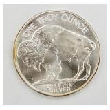 1 OZ .999 Fine Silver Buffalo Round