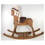 Large Wooden Western Rocking Horse 53' L x 43' T