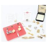 Vintage Cuff Link & Tie Clip Lot