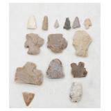 Native American Artifact Arrowhead Collection