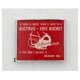 Vintage BARLOW Bucyrus Erie Advertising Tape