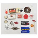 Vintage Advertising Junk Drawer Trinket Lot