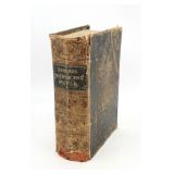 Antique 1848 General View of The World Book