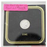 1911 Silver Barber Dime PROOF Coin