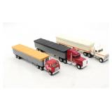 (3) Vintage 1/64 ERTL Die Cast Semi Grain Hoppers