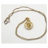 Small Gold Nugget Necklace Pendant