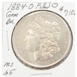 1884-O BU Morgan Silver Dollar Coin FILLED O
