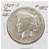 1927-S Silver Peace Dollar Coin RARE Date