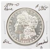 1897-O BU Morgan Silver Dollar Smashed O