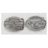 (2) 2003-04 Cheyenne Gunslingers Belt Buckles