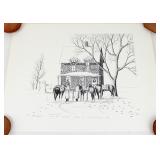 Signed 1980 F.E. Warren Air Force Base Lithograph