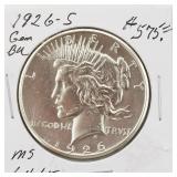 1926-S BU Silver Peace Dollar Coin