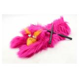 Vintage Pink Doozy Bird Walking Marionette Toy