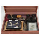Antique CIVIL WAR Artifact Collection in Chest