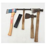 Hammer Hatchet and Wedge Tool Lot