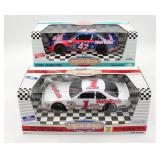 (X2) ERTL Metal Die Cast Race Cars