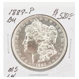 1889-P BU Morgan Silver Dollar Coin